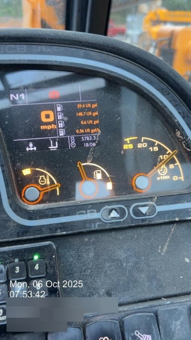 2020 JCB 509-42 Cab/Heat/Air, Solid Tires, Work Lights, Beacon, Aux Hydraulics, Back up Alarm, Lifting Eye, ES Decals