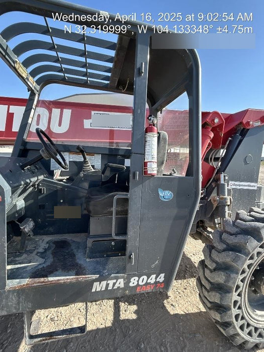 2019 Manitou MTA8044 MTA 8044 - 74 HP T4, Canopy, Worklights/Strobe, Beacon, 66" Carriage, 48" Forks, Solid Tires, Lift Hook, Aux Hydraulics