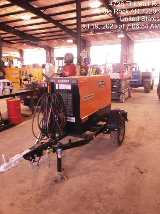2023 Lincoln Electric LE400 Kubota V1505, Trlr, Cable Rack, Light Kit, ES Decals, T3