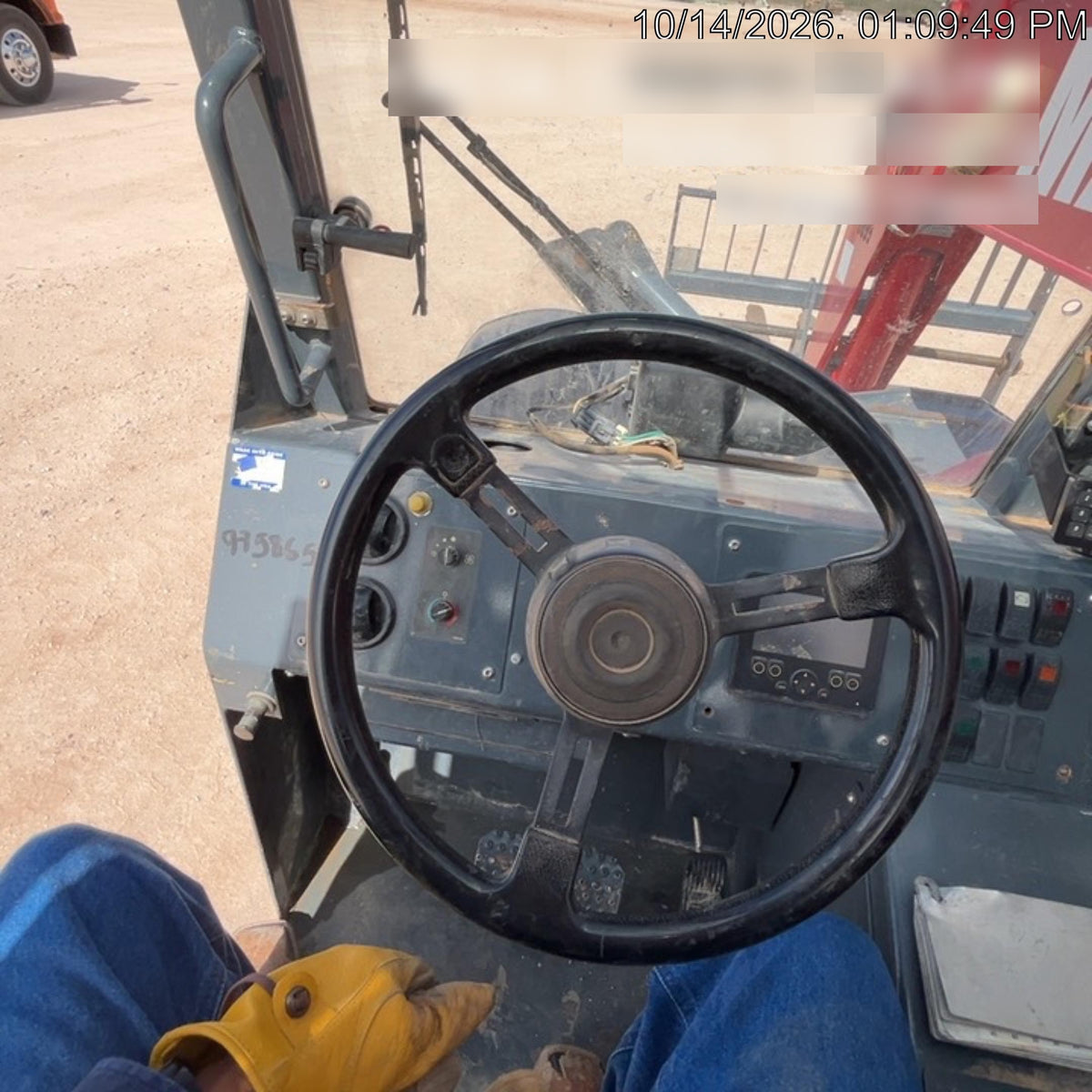 2018 Manitou MTA10055 Manitou MTA 10055 (open ROPS) w/Cab/Heat/AC, Work Lights/Strobe, Aux Hyd, Solid Tires, Lift Hook, 66" Carriage, 60" Forks