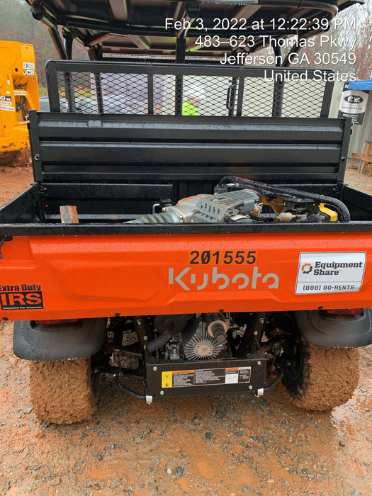 2022 Kubota RTV-X1140W-H Plastic Canopy, Windshield Acrylic Clear, LED Strobe Light, Wire Harness Kit, Back up Alarm