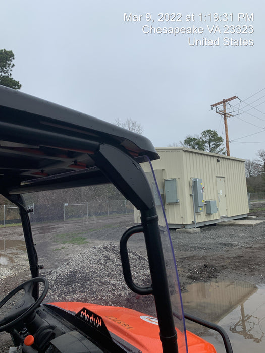 2021 Kubota RTV-X1140W-H Plastic Canopy, Windshield Acrylic Clear, LED Strobe Light, Wire Harness Kit, Back up Alarm