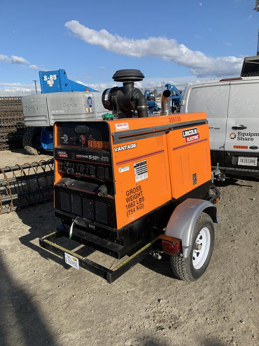 2022 Lincoln Electric Vantage 549X Crosslink Technology, Trailer Mounted, ES Decals, T3