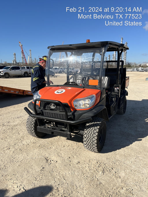 2022 Kubota RTV-X1140W-H Plastic Canopy, Windshield Acrylic Clear, LED Strobe Light, Wire Harness Kit, Back up Alarm