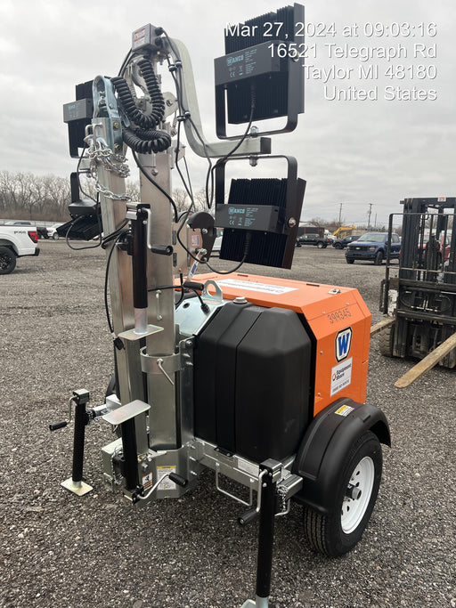 2024 Wanco WLTT-4MM4K Diesel, Deep Sea Controller, Shore Power Plug, Auto Start, (4) 350W LED Floodlights, 4kW Generator, 60 Gal Fuel Tank, 2" Ball, T3