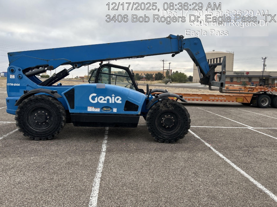 2019 Genie GTH-844 Genie GTH-844 w/Enclosed Cab w/HVAC, Work Lights, Solid Tires, Beacon, 60" Carriage and Forks