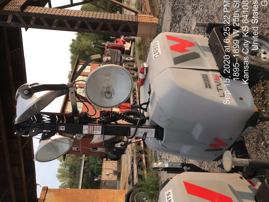 2019 Wacker Neuson LTV6L-MH Wacker Neuson LTV6L Mobile Light Tower w/Fuel Level Sensor Installed