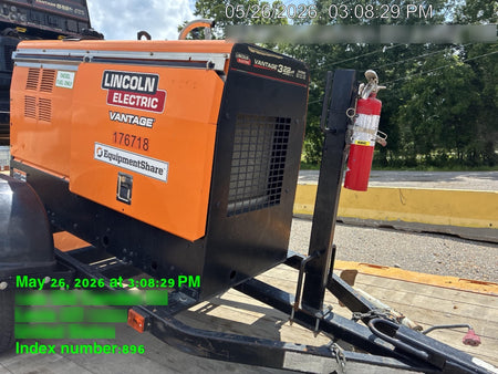 2021 Lincoln Electric Vantage 322 Vantage 322 Ready Pak 3 w/ Decals, ORANGE (includes trailer, cable rack, fender light kit) NO Telematics