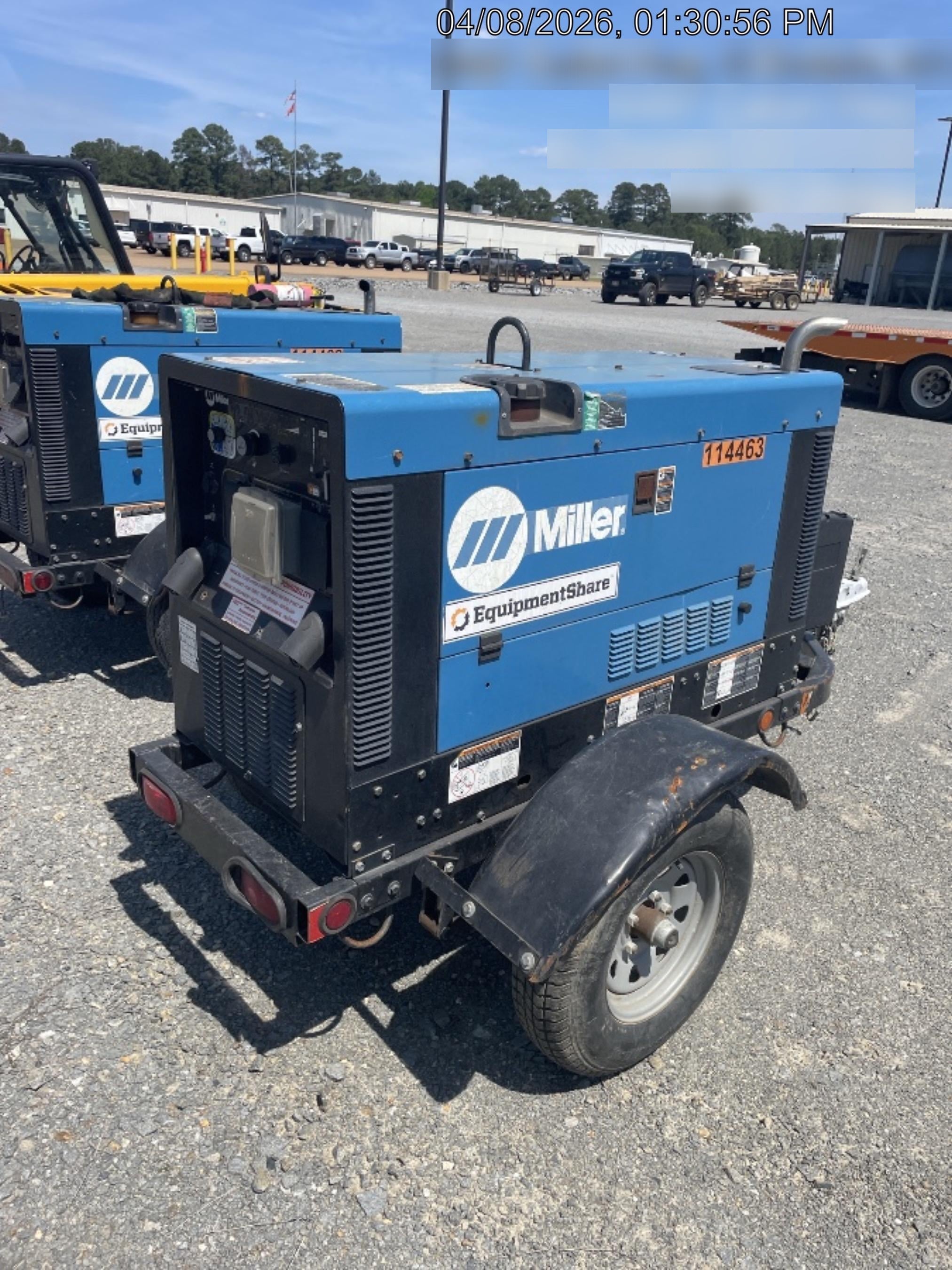 2020 Miller Electric BIG BLUE 400 Trailer Mounted Welder