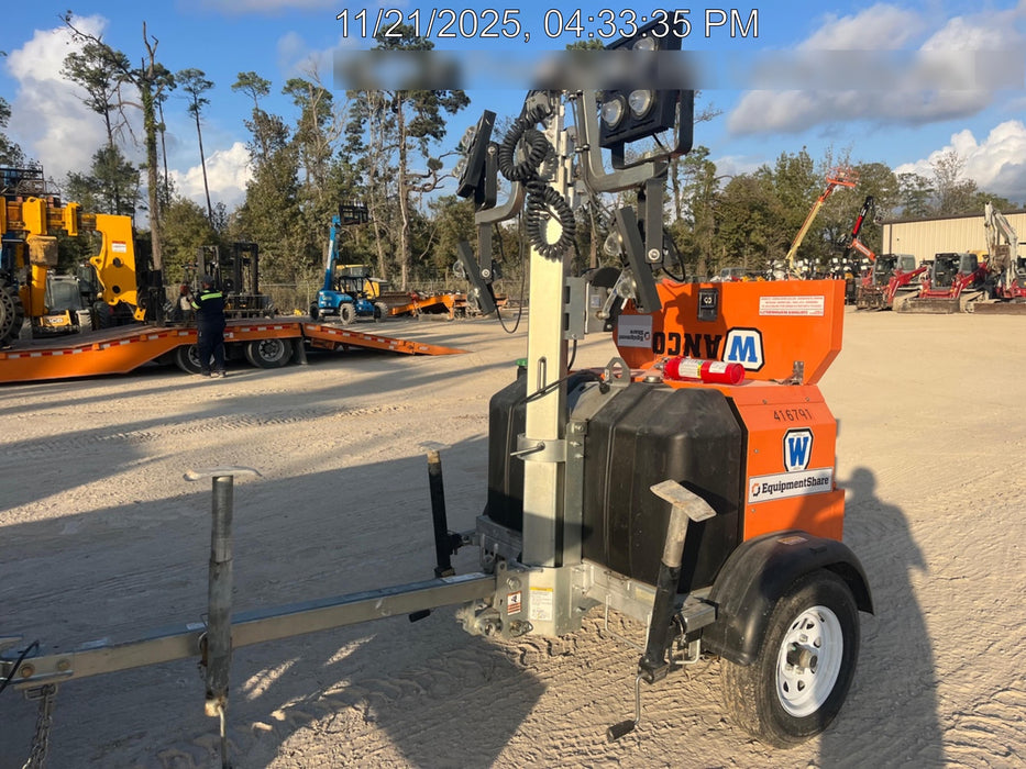 2024 Wanco WLTT-4MM4K Diesel, Deep Sea Controller, Shore Power Plug, Auto Start, (4) 350W LED Floodlights, 4kW Generator, 60 Gal Fuel Tank, 2" Ball, T3