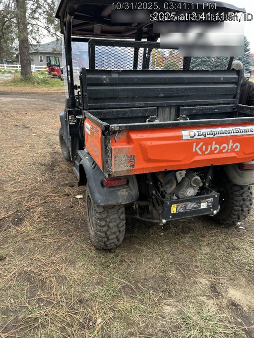 2021 Kubota RTV-X1140W-H Plastic Canopy, Windshield Acrylic Clear, LED Strobe Light, Wire Harness Kit, Back up Alarm