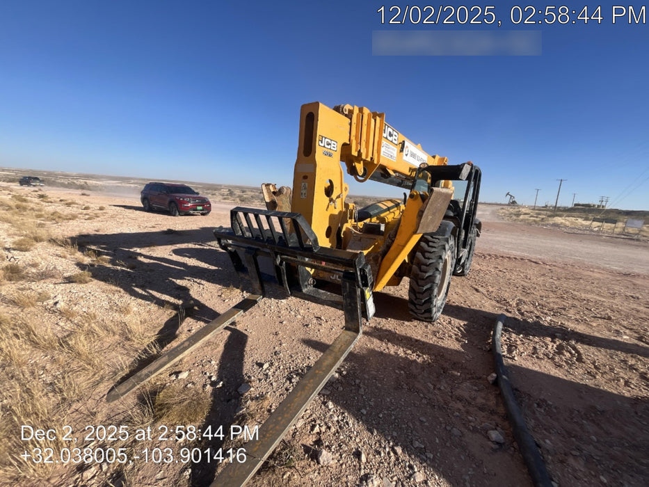 2020 JCB 512-56 Canopy, 74 HP, Solid Tires, STD Worklight, Beacon, Aux Hydraulics, Lifting Eye, Backup Alarm w/66" Carriage, 60" Forks