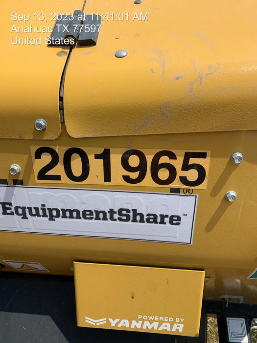 2022 Allmand NLV3GR (4) LED Light Fixture 350W, 23' Vertical Mast, 3kW Prime, Towable, Deep Sea L401, Leveling Jacks, Yanmar T4F 5.8hp