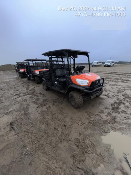 2021 Kubota RTV-X1140W-H Plastic Canopy, Windshield Acrylic Clear, LED Strobe Light, Wire Harness Kit, Back up Alarm