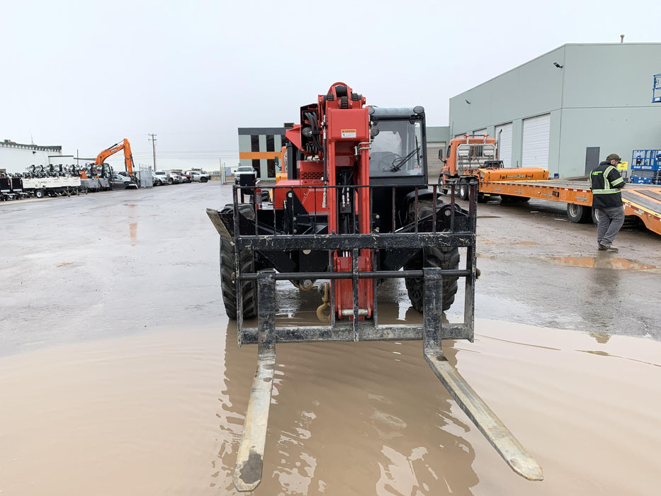 2020 Manitou MTA10055 Cab/Heat/Air, LED Work Lights, Solid Tires, Lift Hook, Beacon, Auxiliary Hydraulics w/66" Carriage and 60" Forks