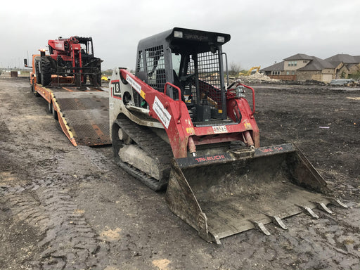 2019 Takeuchi TL8W Canopy, 15" Wide Rubber Tracks, Back-up Alarm, Front & Rear Working Lights, Auxiliary Hydraulics, Two-Speed Travel, Electronic Monitoring System w/76" HD Dirt Bucket with 8 Teeth, 20.3 cubic feet Capacity