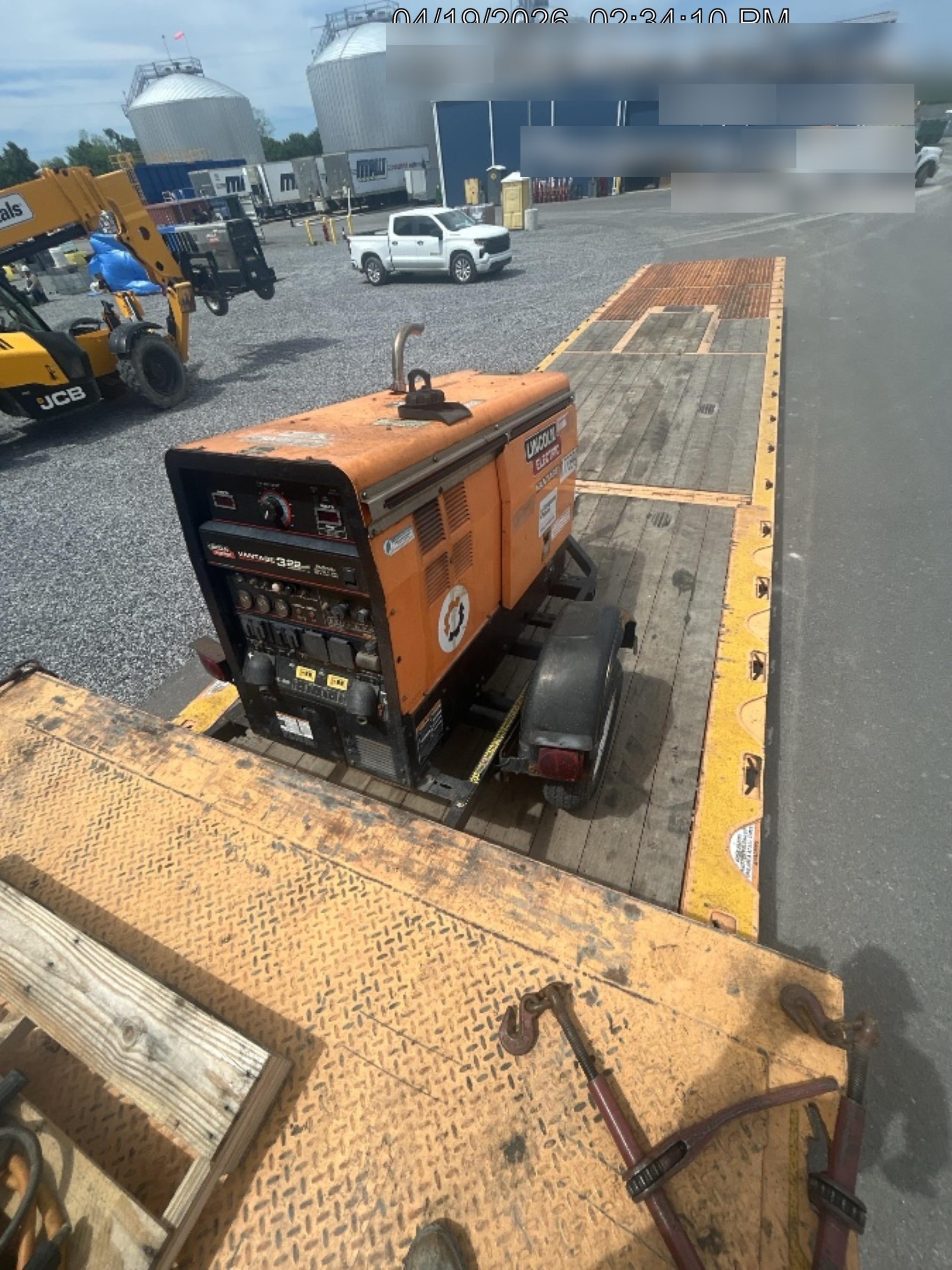 2021 Lincoln Electric Vantage 322 Vantage 322 Ready Pak 3 w/ Decals, ORANGE (includes trailer, cable rack, fender light kit) NO Telematics