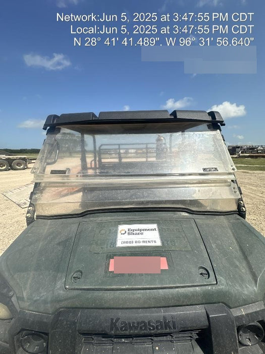 2018 Kawasaki Mule PRO-DXT Kawasaki Mule 4x4 Diesel UTV w/Hard Top, Windshield, Beacon, Backup Alarm, ES Keypad/Hardware Installed