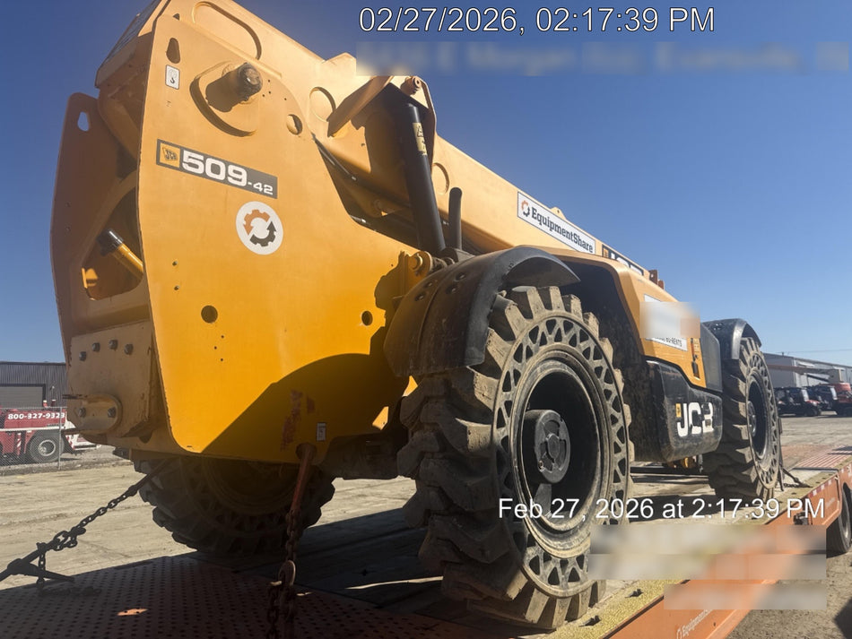2020 JCB 509-42 Cab/Heat/Air, Solid Tires, Work Lights, Beacon, Aux Hydraulics, Back up Alarm, Lifting Eye, ES Decals