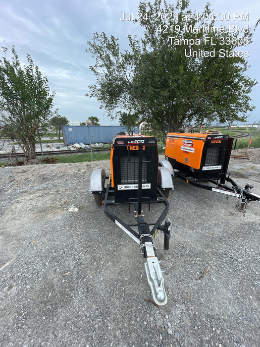 2022 Lincoln Electric LE400 Kubota V1505, Trlr, Cable Rack, Light Kit, ES Decals, T3