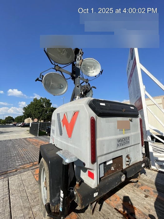 2018 Wacker Neuson LTV6L-MH Wacker Neuson LTV6L Mobile Light Tower w/Fuel Level Sensor Installed