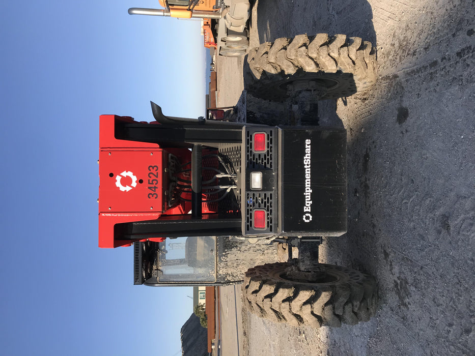 2019 Manitou MTA12042 Cab/Heat/Air, 120 HP, Solid Tires, Work Lights, Lift Hook, Auxiliary Hydraulics 66" Carriage and 60" Forks