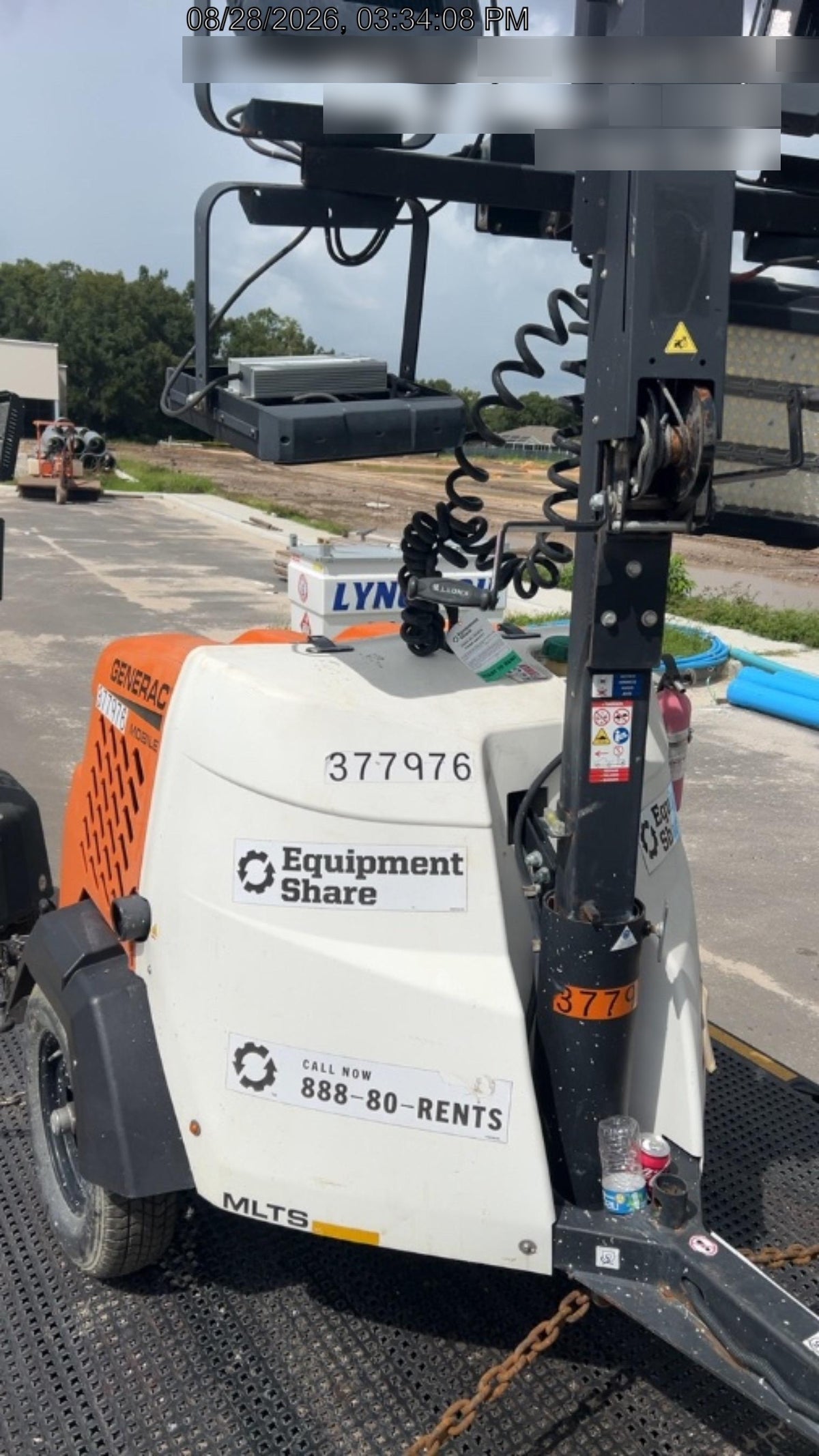2023 Generac MLT2 Diesel, Flex Switch 120V Input, Powerzone Controller, 
(4) 320W LED Lights, 4kW Generator, 39.9 Gal Fuel Tank, 2" Ball, T3