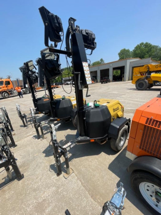 2022 Allmand NLV3GR (4) LED Light Fixture 350W, 23' Vertical Mast, 3kW Prime, Towable, ES Decals, T3