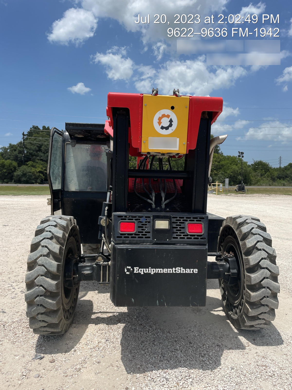 2019 Manitou MTA10055 Cab/Heat/Air, 120 HP, Solid Tires, Work Lights, Lift Hook, Auxiliary Hydraulics w/66" Carriage and 60" Forks