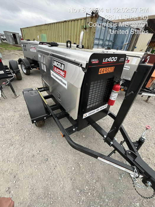 2024 Lincoln Electric LE400 Kubota V1505, Trlr, Cable Rack, Light Kit, ES Decals, T3