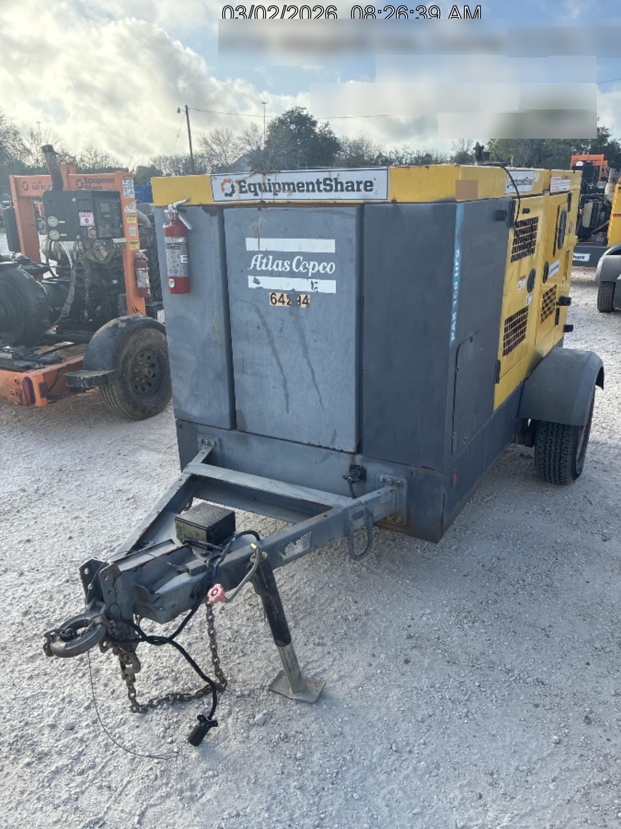 2020 ATLAS COPCO PAS 150 HF CS Enclosed