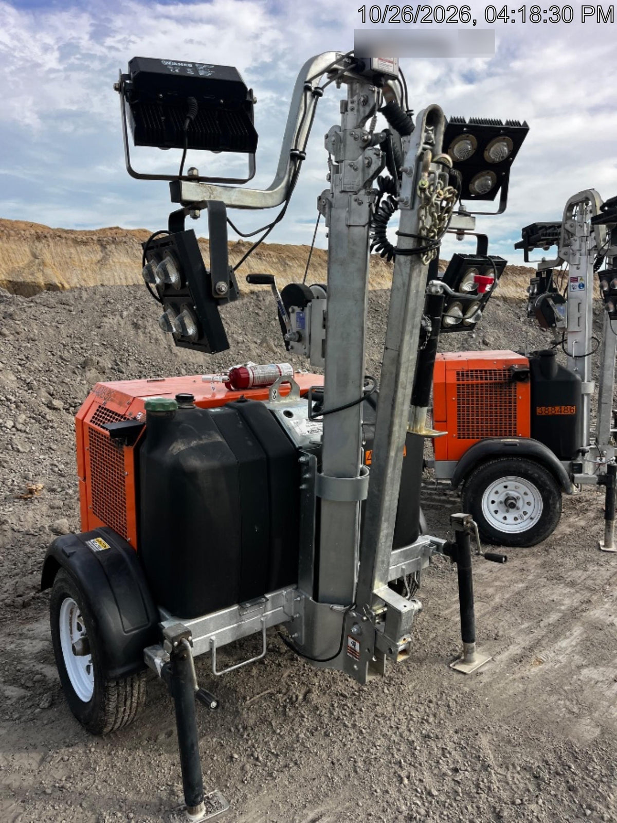 2024 Wanco WLTT-4MM4K Diesel, Deep Sea Controller, Shore Power Plug, Auto Start, (4) 350W LED Floodlights, 4kW Generator, 60 Gal Fuel Tank, 2" Ball, T3