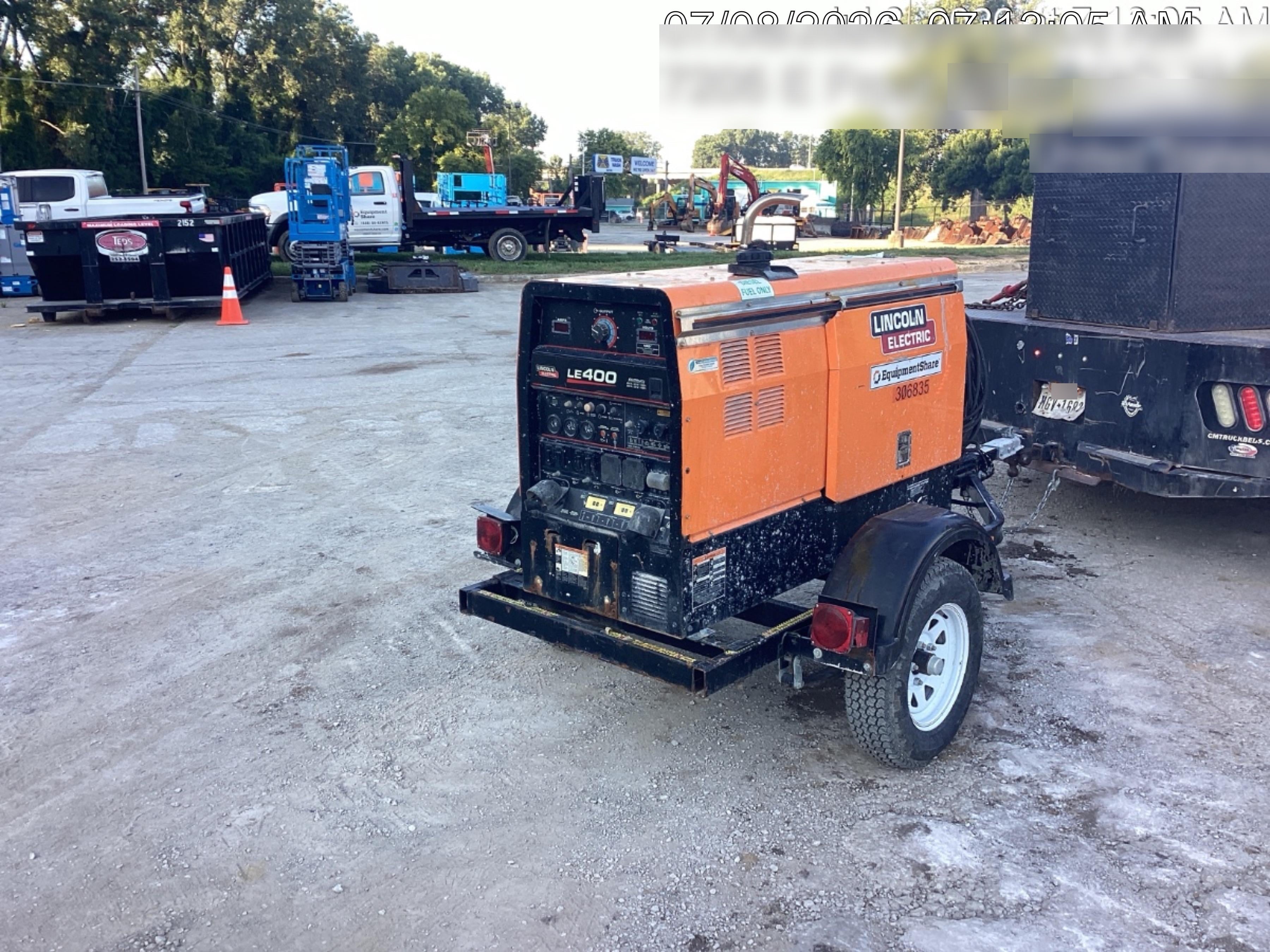 2023 Lincoln Electric LE400 Kubota V1505, Trlr, Cable Rack, Light Kit, ES Decals, T3