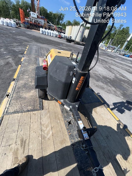 2021 Allmand NLV3GR (4) LED Light Fixture 350W, 23' Vertical Mast, 3kW Prime, Towable, Deep Sea L401, Leveling Jacks, Yanmar T4F 5.8hp