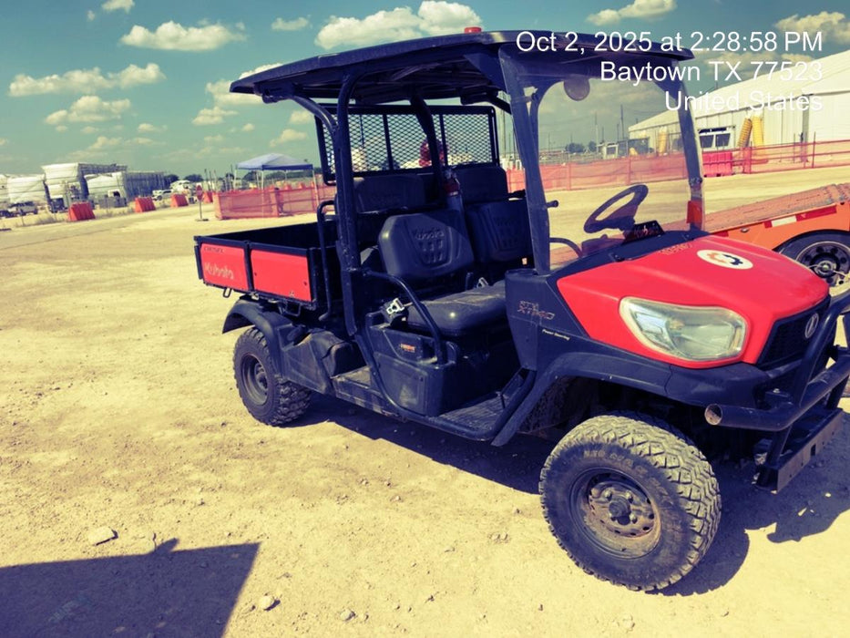 2021 Kubota RTV-X1140W-H Plastic Canopy, Windshield Acrylic Clear, LED Strobe Light, Wire Harness Kit, Back up Alarm
