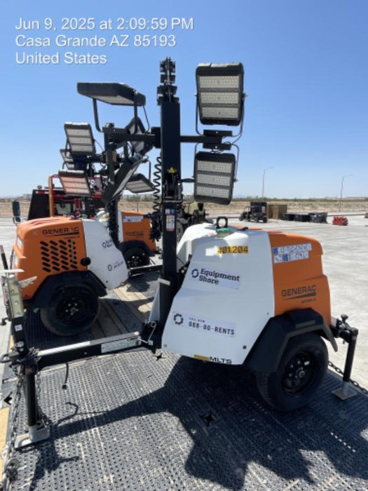 2024 Generac MLT2 Diesel, Flex Switch 120V Input, Powerzone Controller, 
(4) 320W LED Lights, 4kW Generator, 39.9 Gal Fuel Tank, 2" Ball, T3