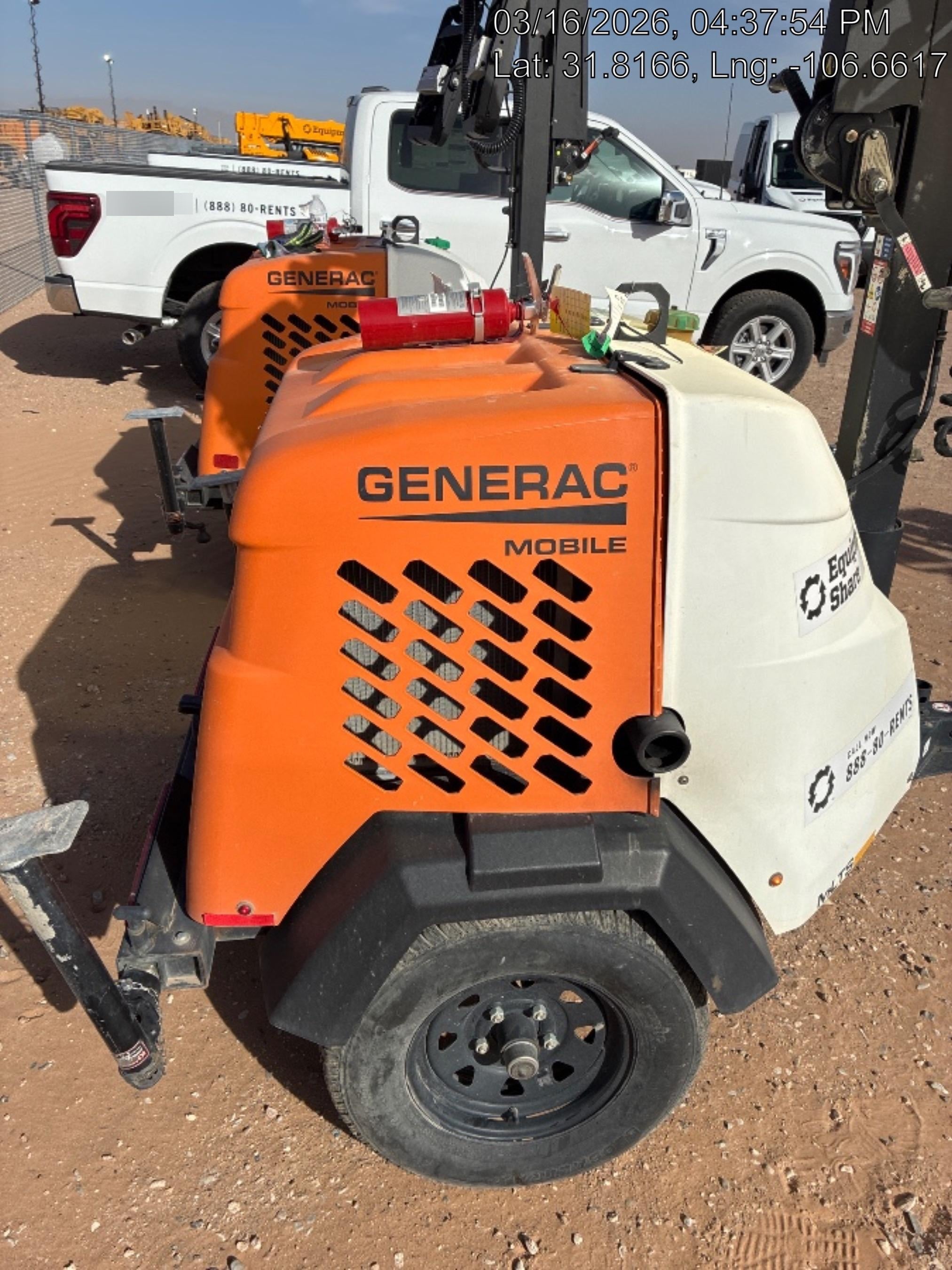 2024 Generac MLT2 Diesel, Flex Switch 120V Input, Powerzone Controller, 
(4) 320W LED Lights, 4kW Generator, 39.9 Gal Fuel Tank, 2" Ball, T3