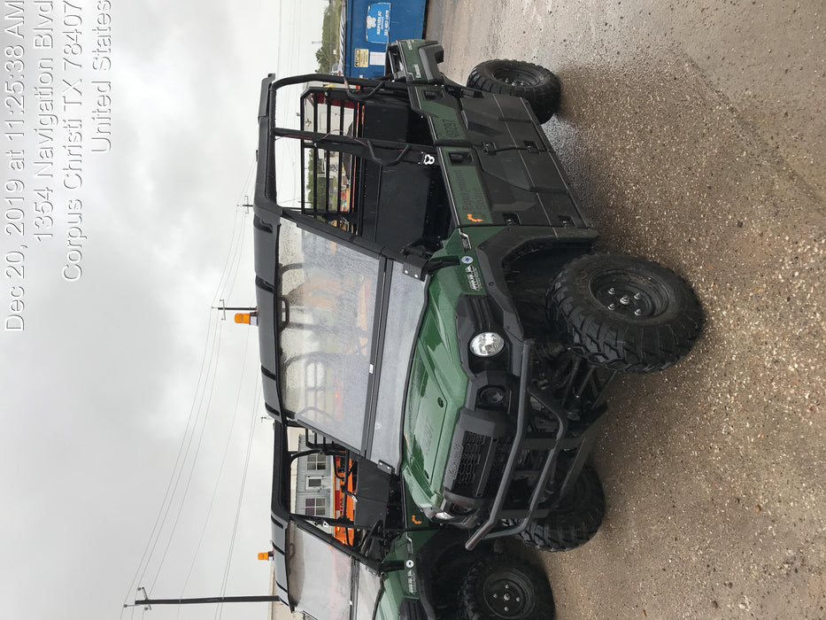 2019 Kawasaki Mule PRO-DXT Standard Options, Backup Alarm, Beacon, Plastic Hard Top, Poly Windshield, Horn Kit