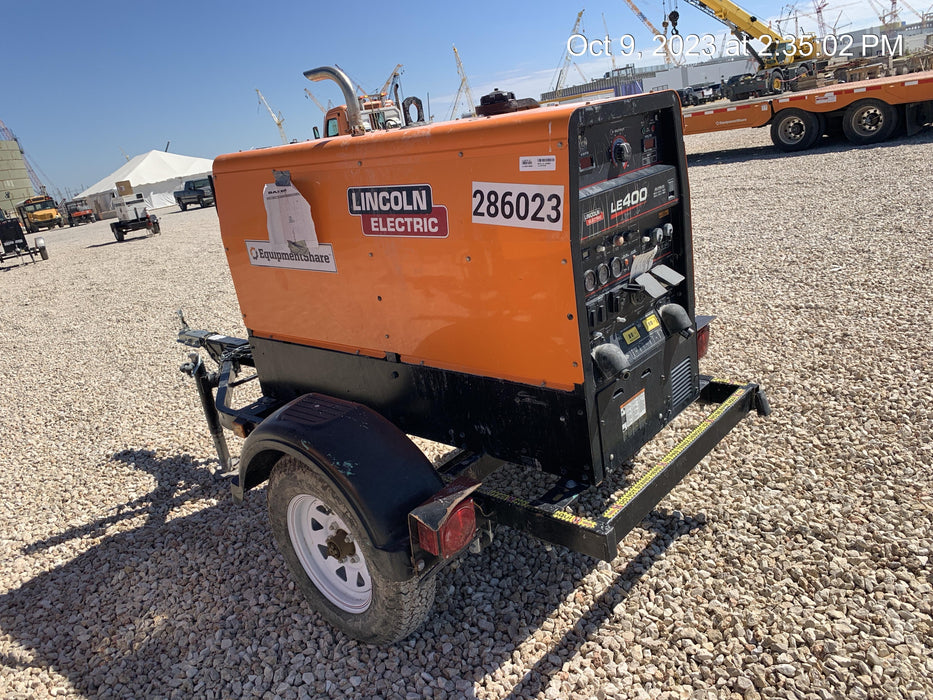 2022 Lincoln Electric LE400 Kubota V1505, Trlr, Cable Rack, Light Kit, ES Decals, T3