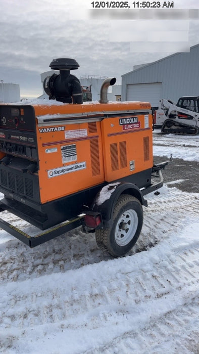2021 Lincoln Electric Vantage 549X Ready Pak 3, ORANGE (includes trailer, cable rack, fender light kit)