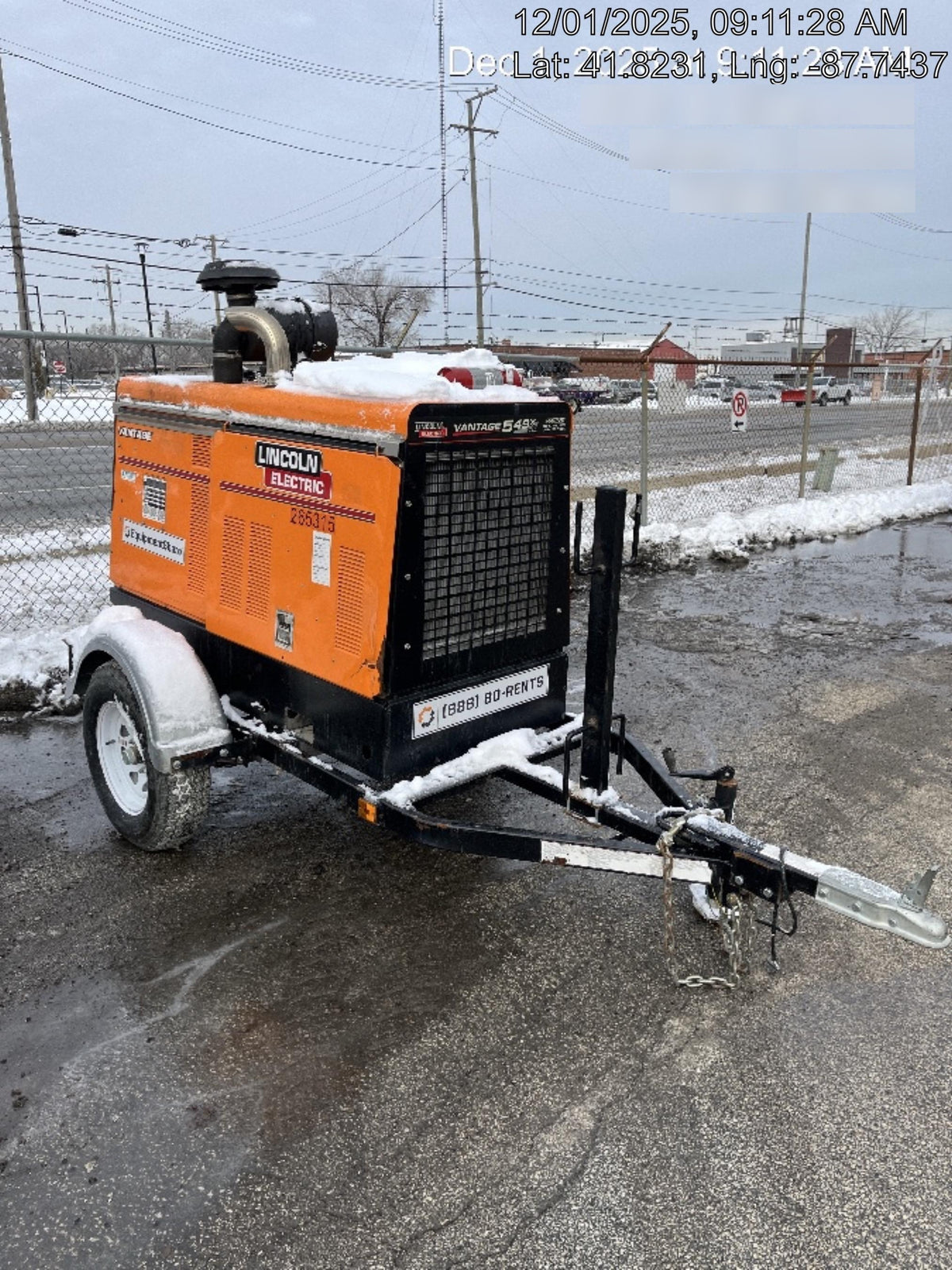 2022 Lincoln Electric Vantage 549X Crosslink Technology, Trailer Mounted, ES Decals, T3