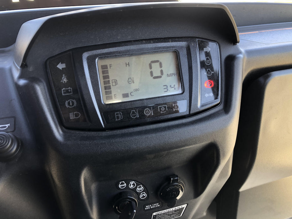 2022 Kubota RTV-X1140W-H Plastic Canopy, Windshield Acrylic Clear, LED Strobe Light, Wire Harness Kit, Back up Alarm