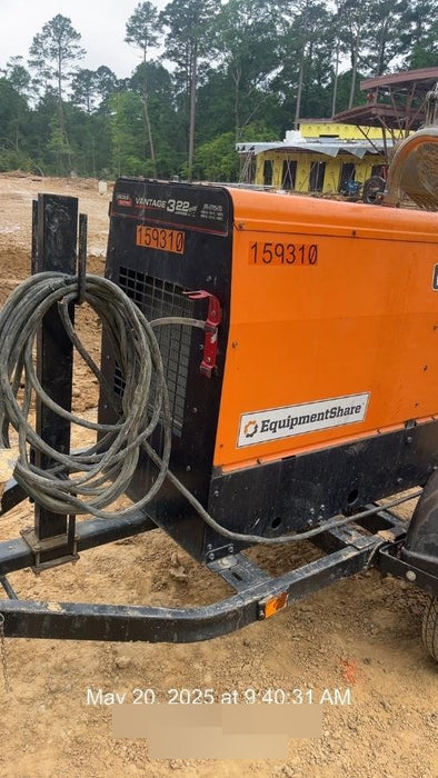 2021 Lincoln Electric Vantage 322 Vantage 322 Ready Pak 3 w/ Decals, ORANGE (includes trailer, cable rack, fender light kit) NO Telematics