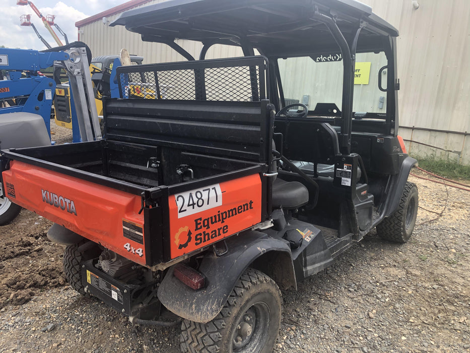 Kubota RTV-X1140W-H Kubota RTVX1140WH 4wd Utility Cart, LED Strobe, Windshield Tempered Glass, Pastic Canopy, Wire Harness Kit, Backup Alarm