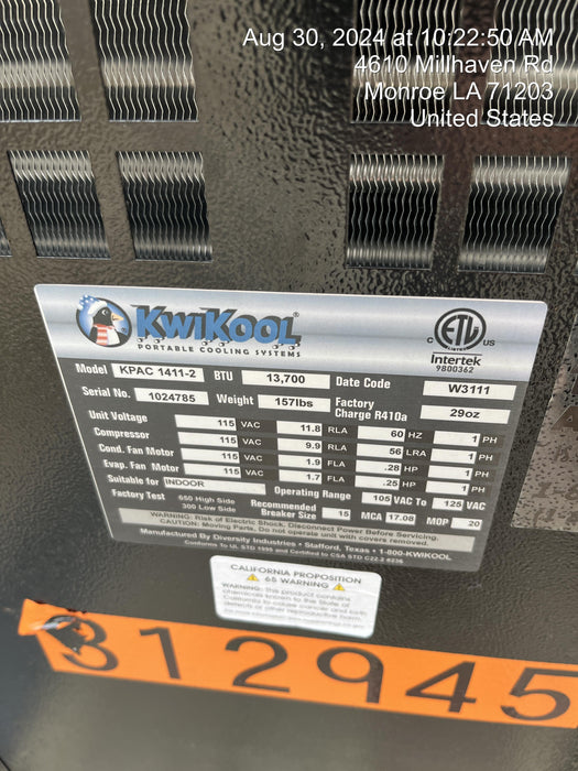 2023 KWIKOOL KPAC1411-2