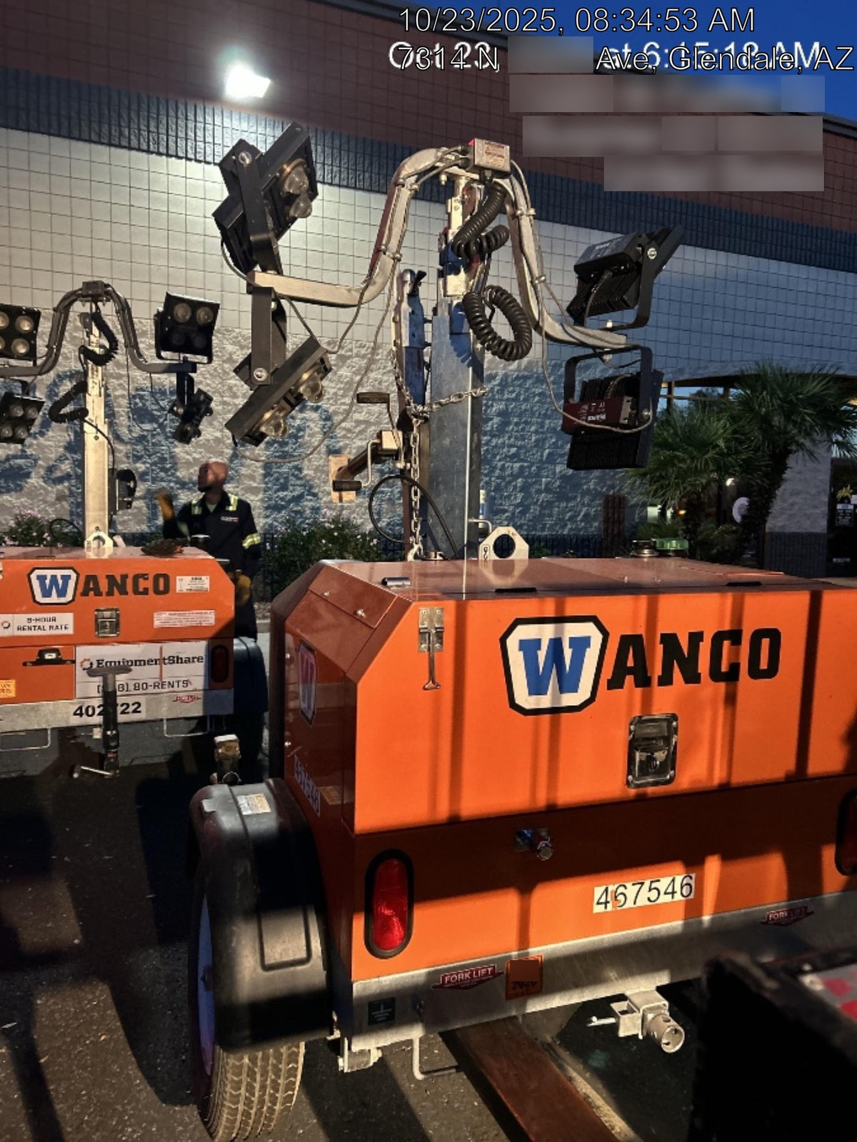 2024 Wanco WLTT-4MM4K Diesel, Deep Sea Controller, Shore Power Plug, Auto Start, (4) 350W LED Floodlights, 4kW Generator, 60 Gal Fuel Tank, 2" Ball, T3