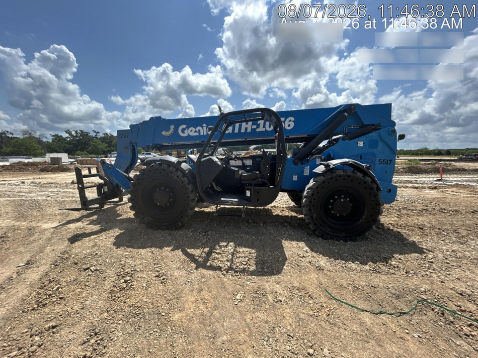 2017 Genie GTH-1056 Genie GTH1056, Solid Tires, 60" carriage, Open ROPS