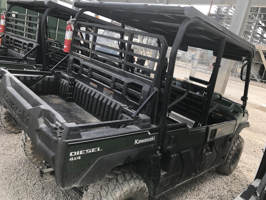 2019 Kawasaki Mule PRO-DXT Standard Options, Backup Alarm, Beacon, Plastic Hard Top, Poly Windshield, Horn Kit