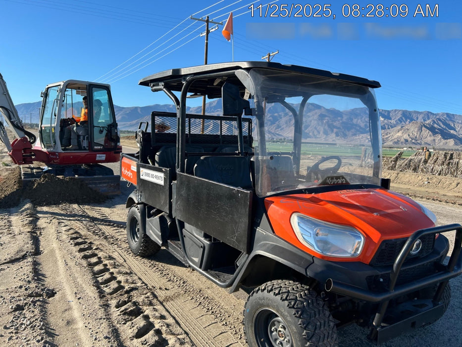 2022 Kubota RTV-X1140W-H Plastic Canopy, Windshield Acrylic Clear, LED Strobe Light, Wire Harness Kit, Back up Alarm