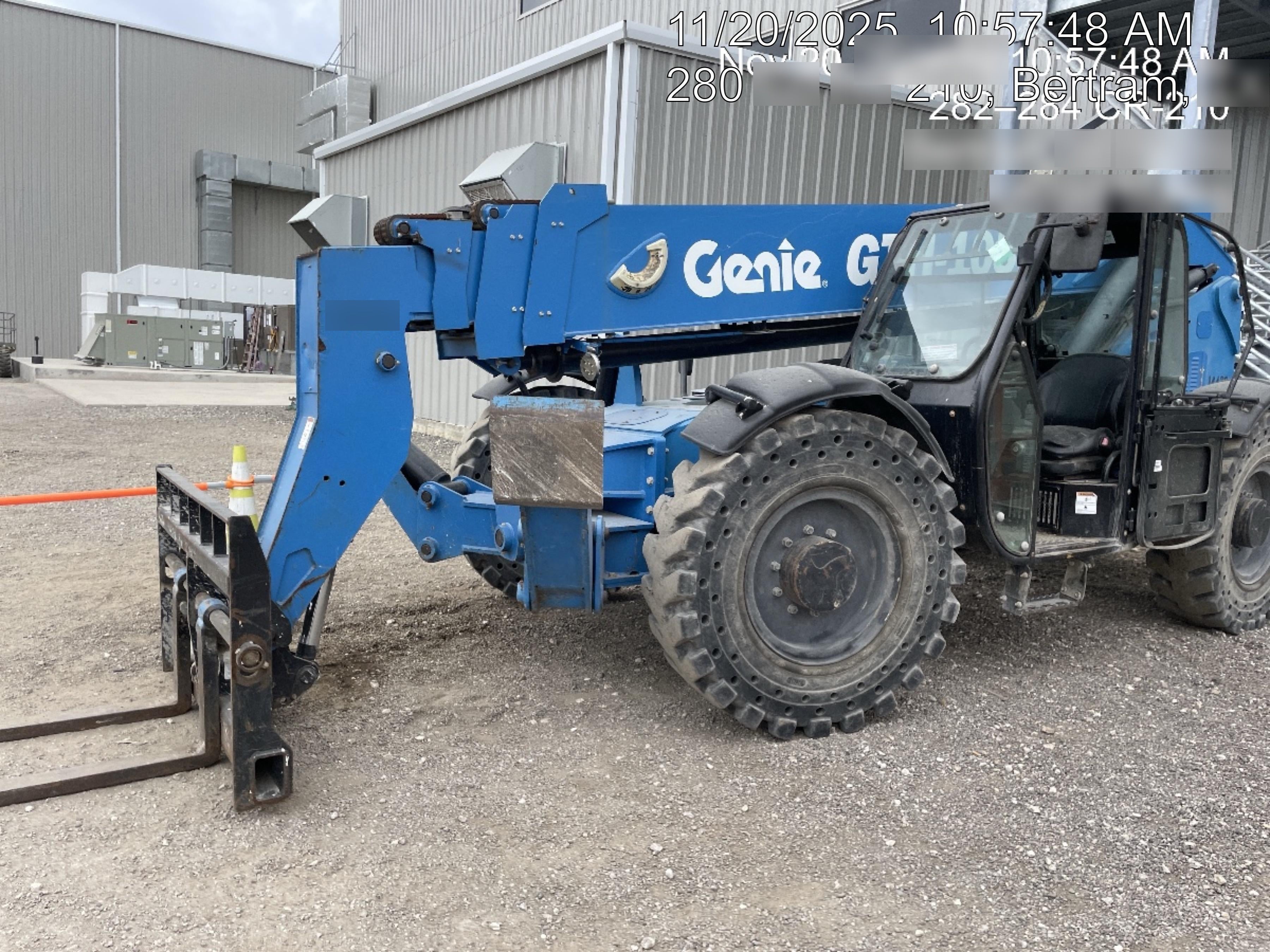 2018 Genie GTH-1056 Genie GTH-1056 w/CAB, Solid Tires, Work Lights, 60" carriage/forks, cab mesh, beacon